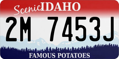 ID license plate 2M7453J
