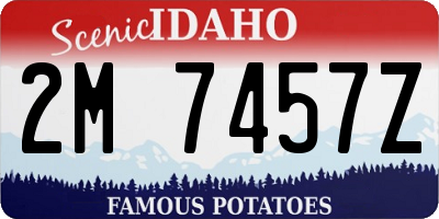 ID license plate 2M7457Z