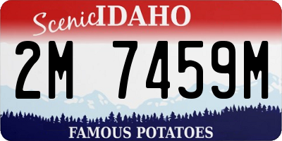 ID license plate 2M7459M