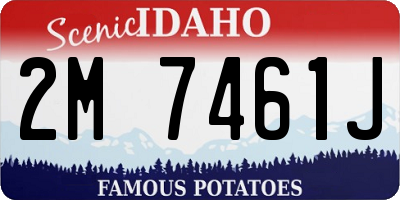 ID license plate 2M7461J