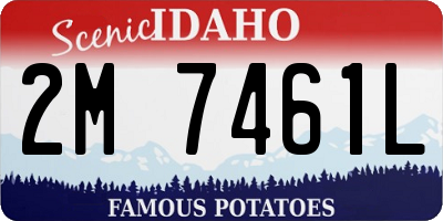 ID license plate 2M7461L