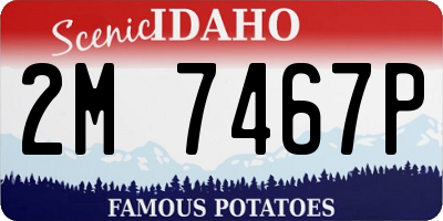 ID license plate 2M7467P