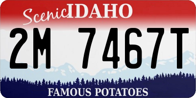ID license plate 2M7467T
