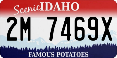 ID license plate 2M7469X