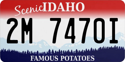 ID license plate 2M7470I