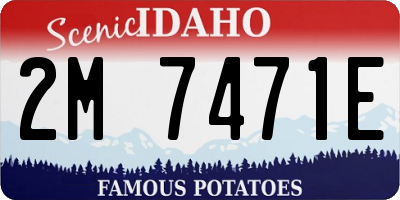 ID license plate 2M7471E