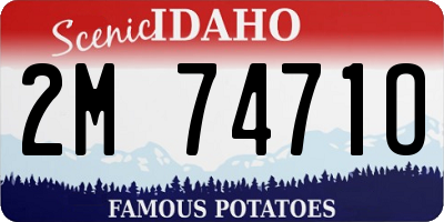 ID license plate 2M7471O