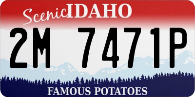 ID license plate 2M7471P