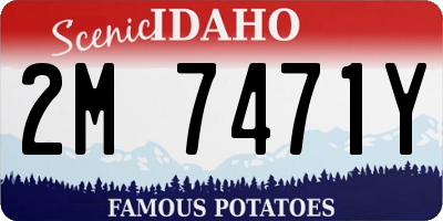 ID license plate 2M7471Y