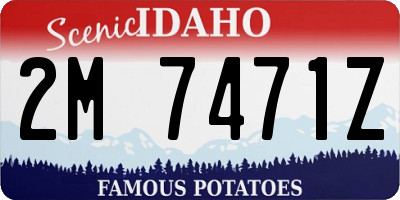 ID license plate 2M7471Z