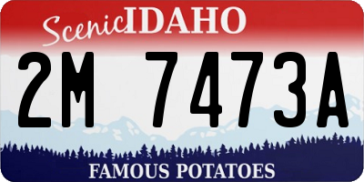 ID license plate 2M7473A