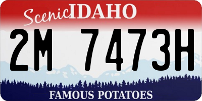 ID license plate 2M7473H