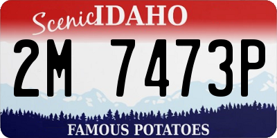 ID license plate 2M7473P
