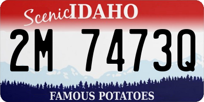 ID license plate 2M7473Q