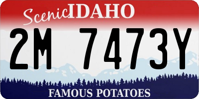 ID license plate 2M7473Y