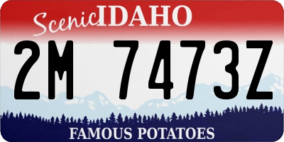 ID license plate 2M7473Z