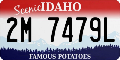 ID license plate 2M7479L