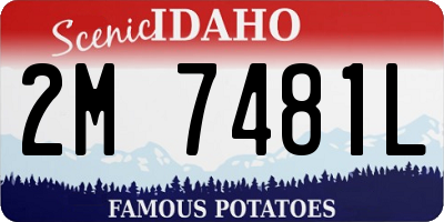 ID license plate 2M7481L
