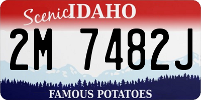 ID license plate 2M7482J