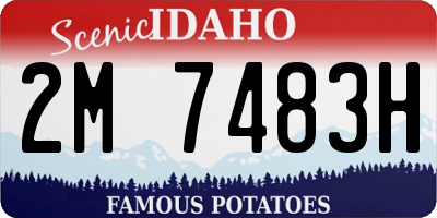 ID license plate 2M7483H