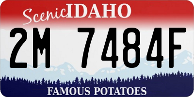 ID license plate 2M7484F