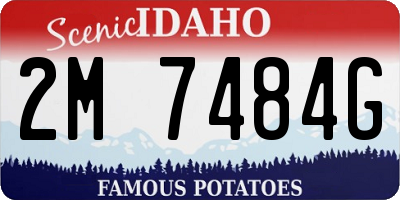 ID license plate 2M7484G
