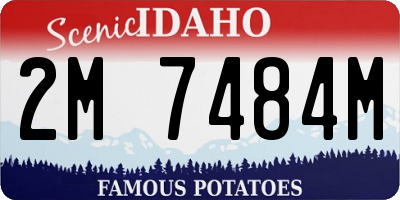 ID license plate 2M7484M