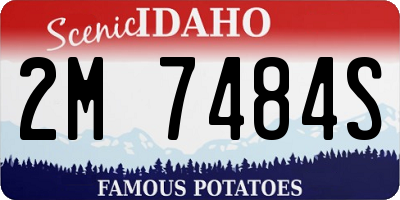 ID license plate 2M7484S