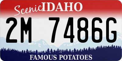 ID license plate 2M7486G