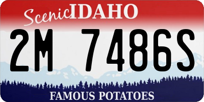 ID license plate 2M7486S