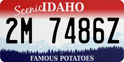 ID license plate 2M7486Z