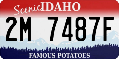 ID license plate 2M7487F