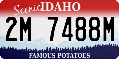 ID license plate 2M7488M