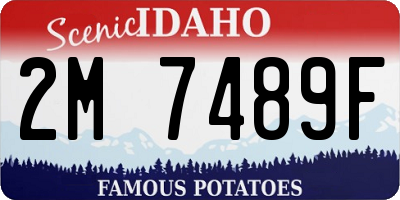 ID license plate 2M7489F