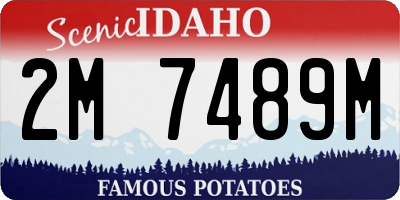 ID license plate 2M7489M