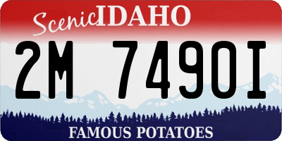 ID license plate 2M7490I