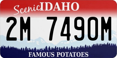 ID license plate 2M7490M