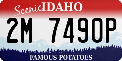 ID license plate 2M7490P