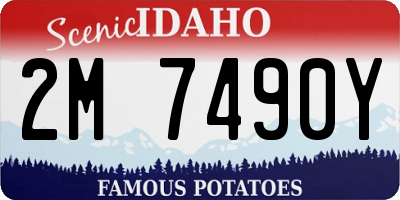 ID license plate 2M7490Y