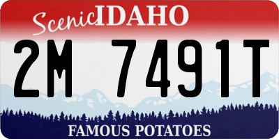 ID license plate 2M7491T