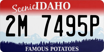 ID license plate 2M7495P