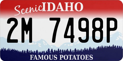 ID license plate 2M7498P