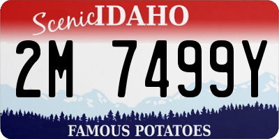 ID license plate 2M7499Y