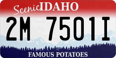 ID license plate 2M7501I