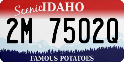 ID license plate 2M7502Q
