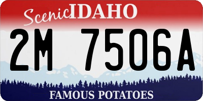 ID license plate 2M7506A