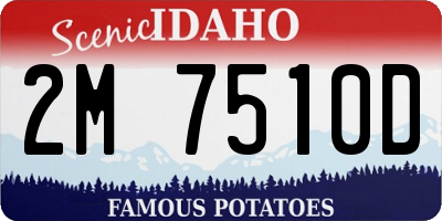 ID license plate 2M7510D