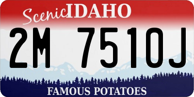ID license plate 2M7510J