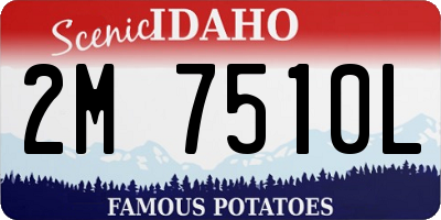 ID license plate 2M7510L
