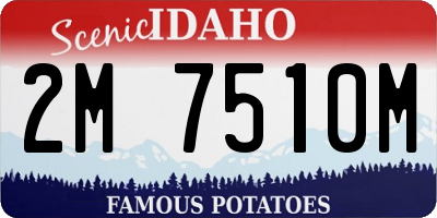 ID license plate 2M7510M